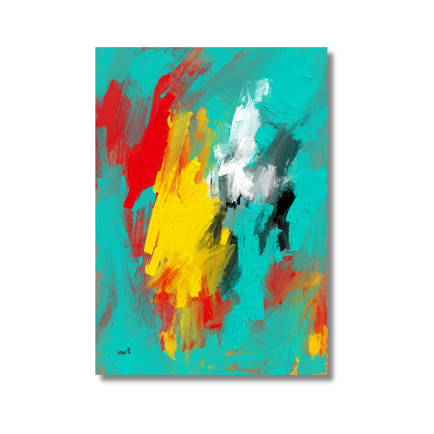 Raw Canvas | A2 Size Abstract Giclée Art Print