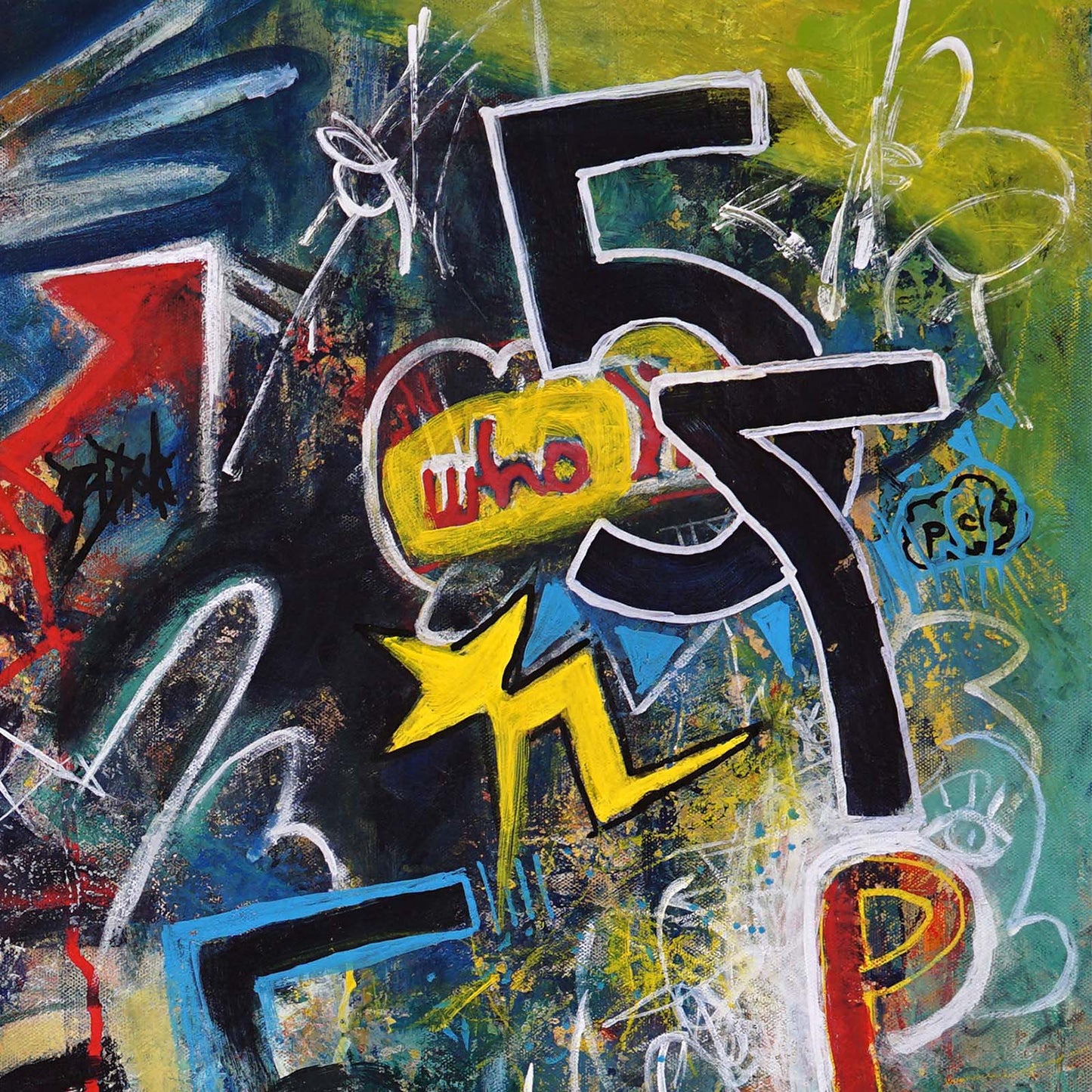 Original Canvas Painting Neo-Expressionism Modern Style Abstract