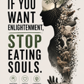 If You Want Enlightenment — Stop Eating Souls | Art Print by Ken Law