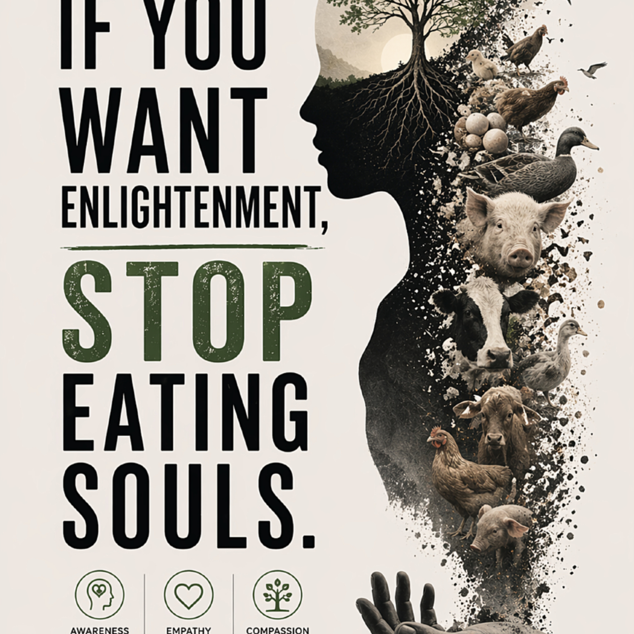 If You Want Enlightenment — Stop Eating Souls | Art Print by Ken Law