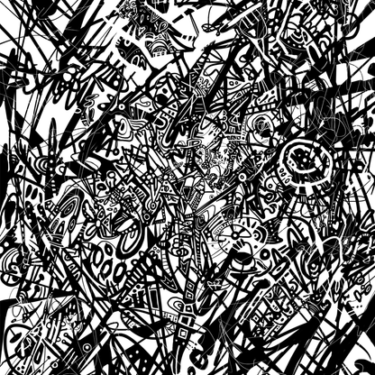 Metropolitan — Abstract Ink Art Print by Ken Law | A2