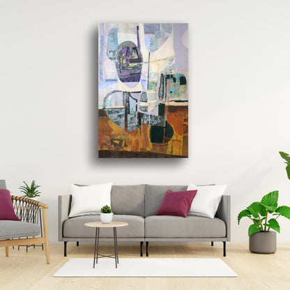 Contemporary Mixed Media Collage Original Canvas Painting