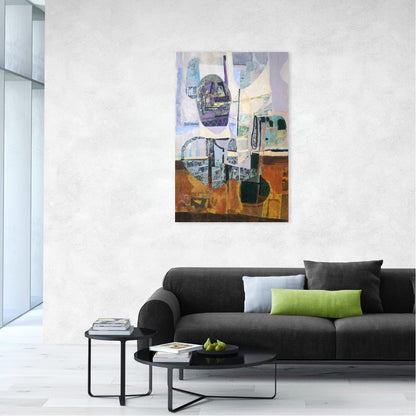 Contemporary Mixed Media Collage Original Canvas Painting