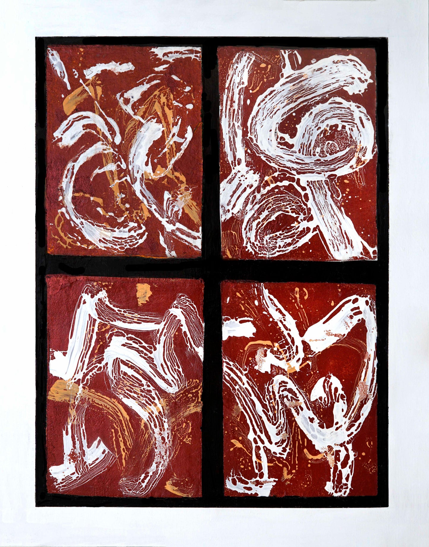 Original Painting Abstract Expressionism Modern Style Dragon God