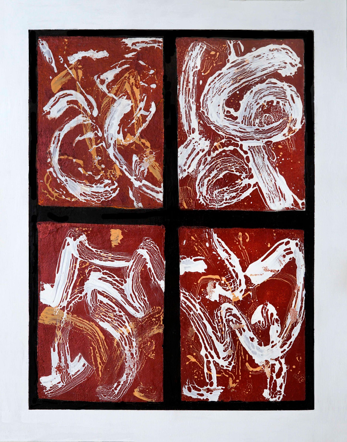 Original Painting Abstract Expressionism Modern Style Dragon God