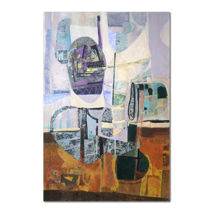 Contemporary Mixed Media Collage Original Canvas Painting