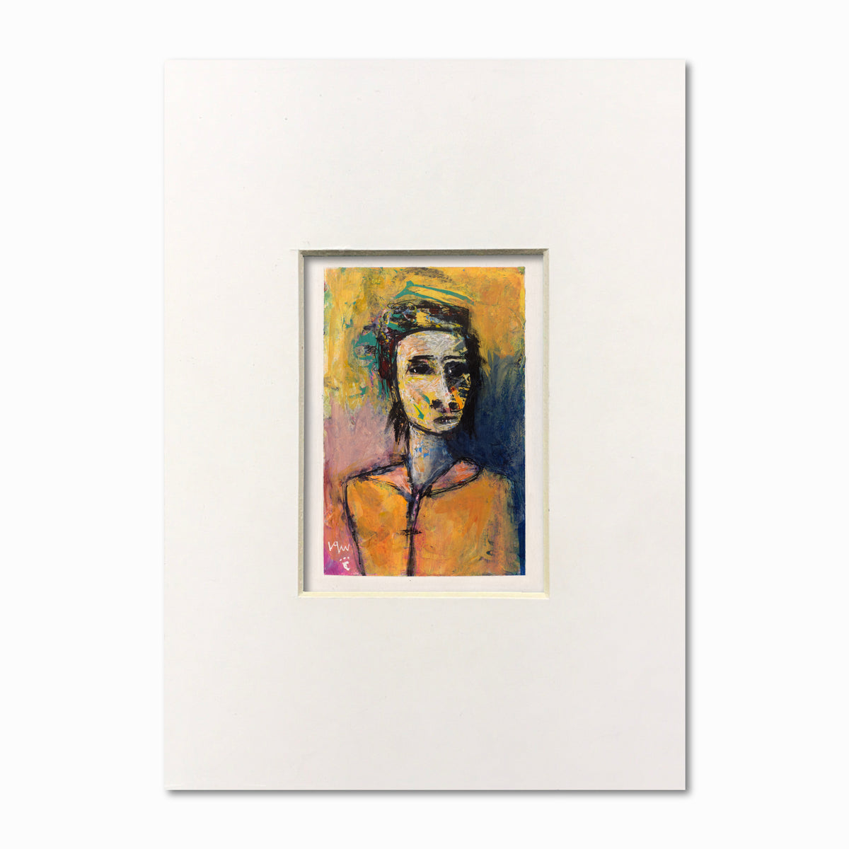 Je suis vivant | Peinture multimédia 5×7
