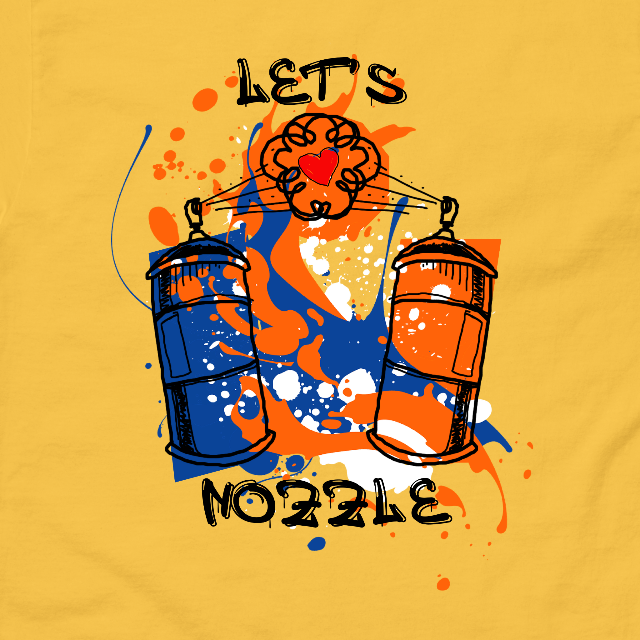 Let's Nozzle T-Shirt | Graffiti Artist Unisex Tee
