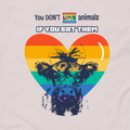 You Can't Love Animals If You Eat Them | Vegan Statement Tee