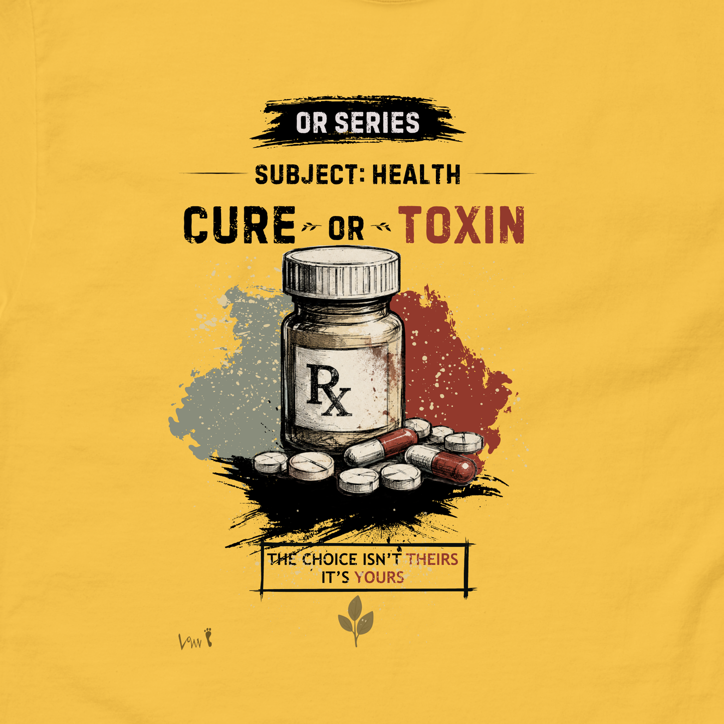 Cure or Toxic | Unisex Graphic Tee Art & Dezign By Law