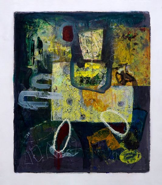 Original Painting Abstract Expressionism Modern Style Pony Ride