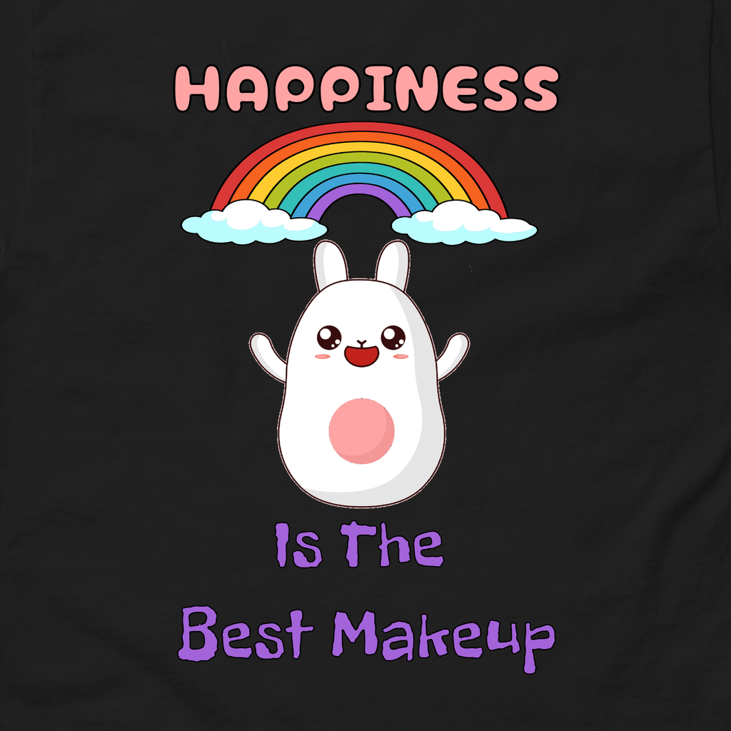 Happiness Is The Best Makeup Unisex T-Shirt | Mindful Graphic Tee