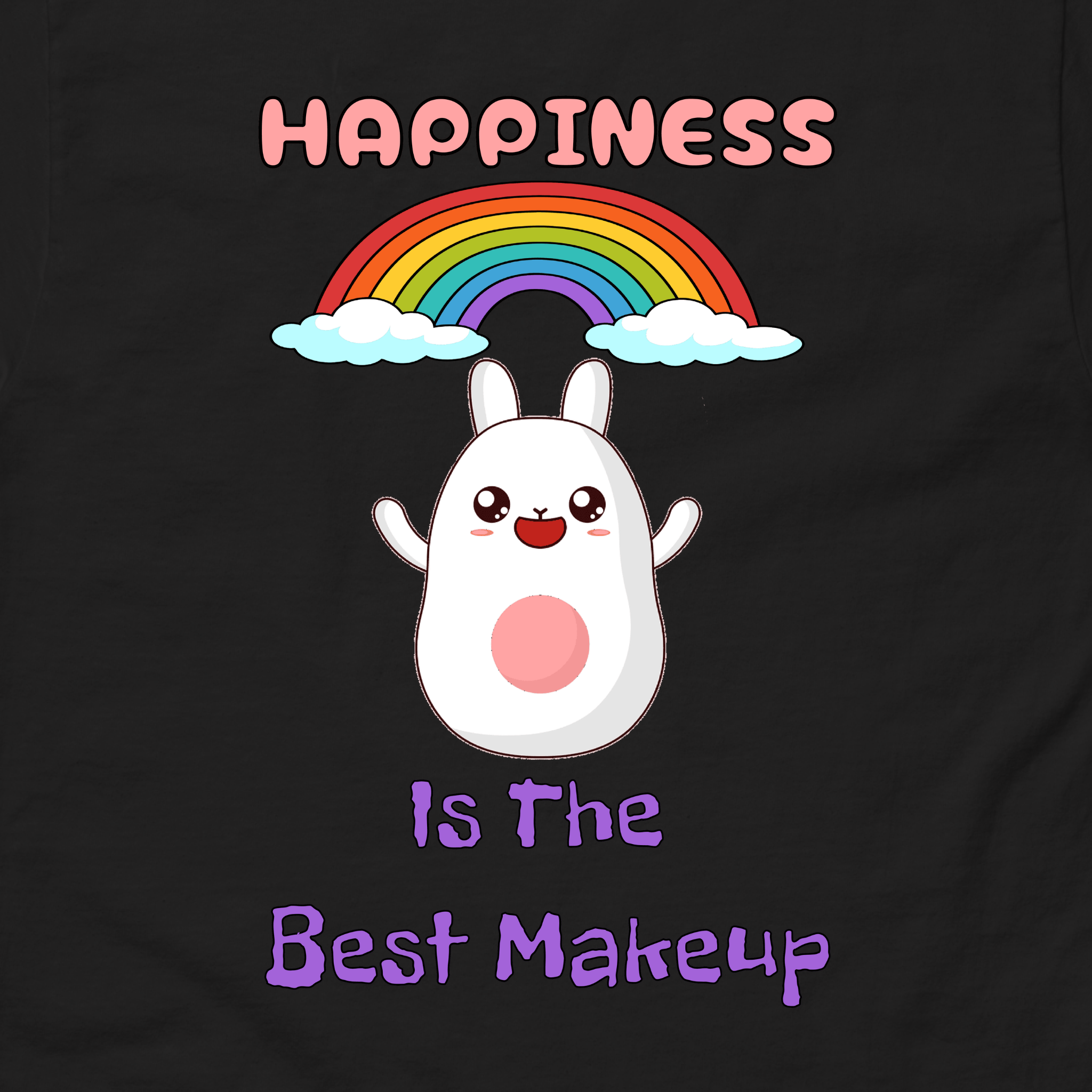 Happiness Is The Best Makeup Unisex T-Shirt | Mindful Graphic Tee