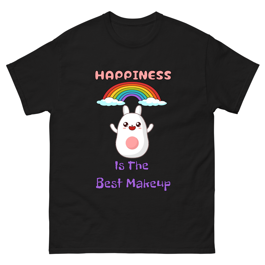 Happiness Is The Best Makeup Unisex T-Shirt | Mindful Graphic Tee