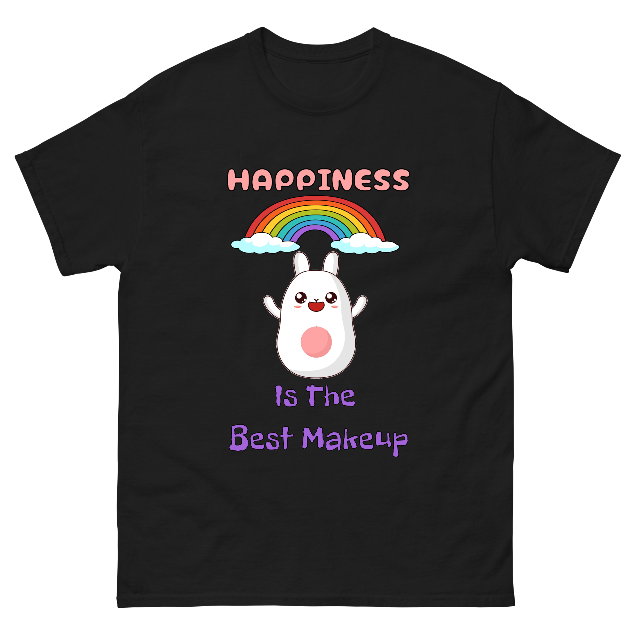 Happiness Is The Best Makeup Unisex T-Shirt | Mindful Graphic Tee