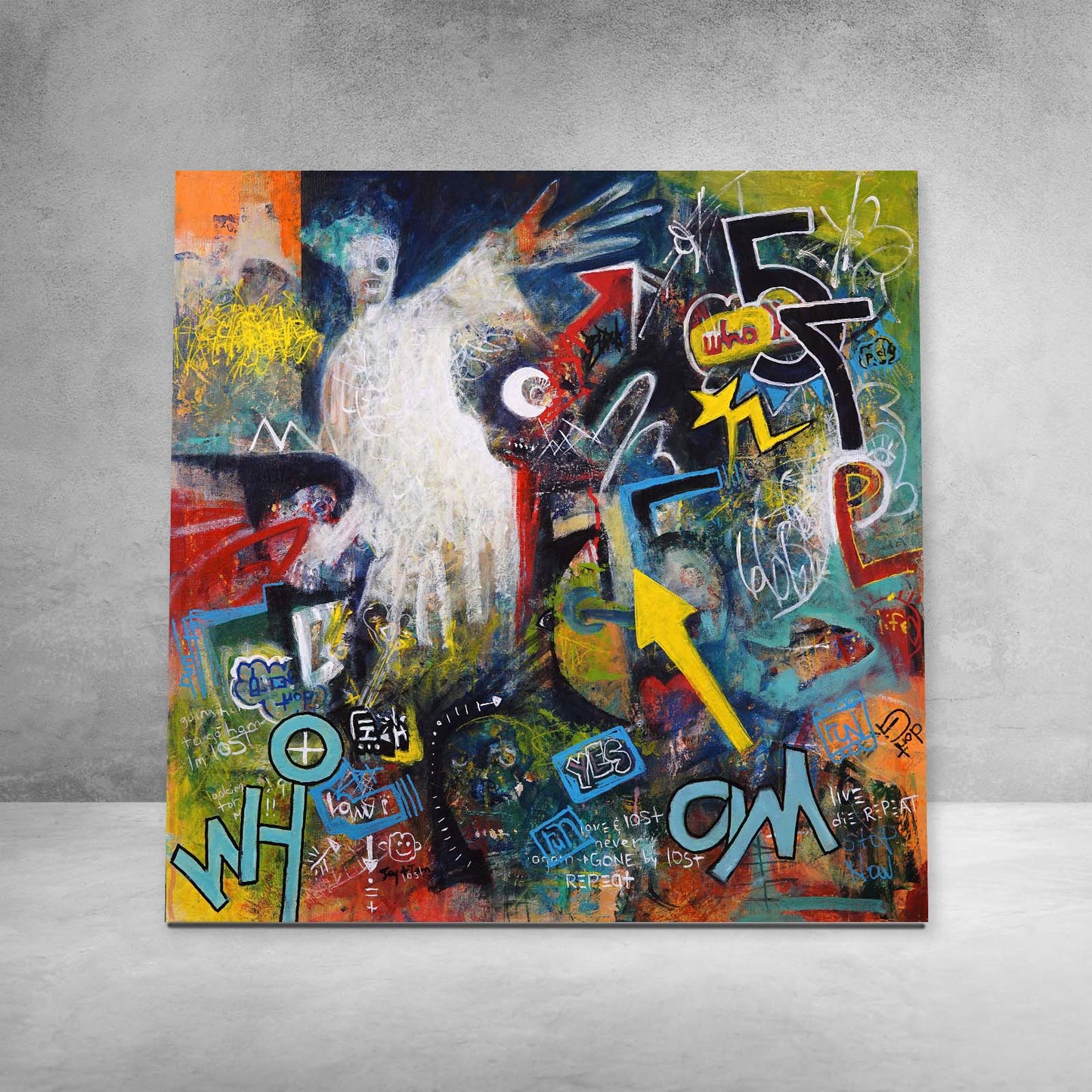 Original Canvas Painting Neo-Expressionism Modern Style Abstract