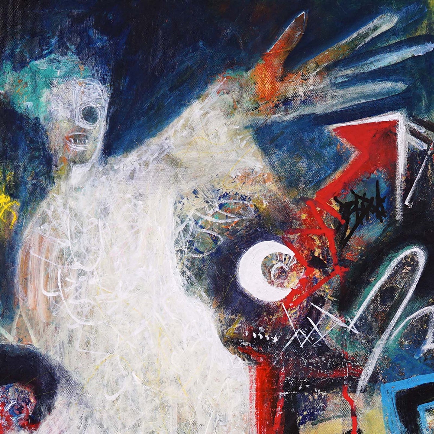 Original Canvas Painting Neo-Expressionism Modern Style Abstract