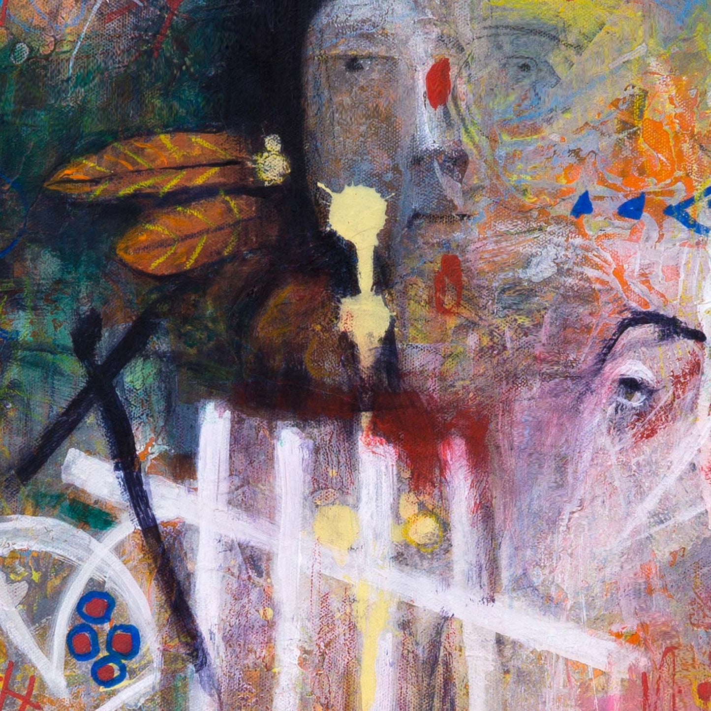 The Congo Original Canvas Painting Neo-Expressionism Modern Style Abstract