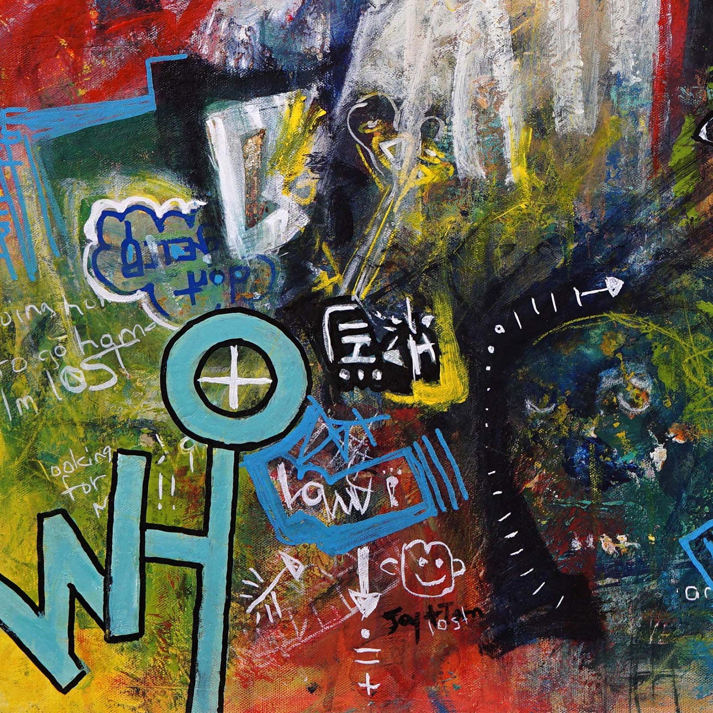 Original Canvas Painting Neo-Expressionism Modern Style Abstract