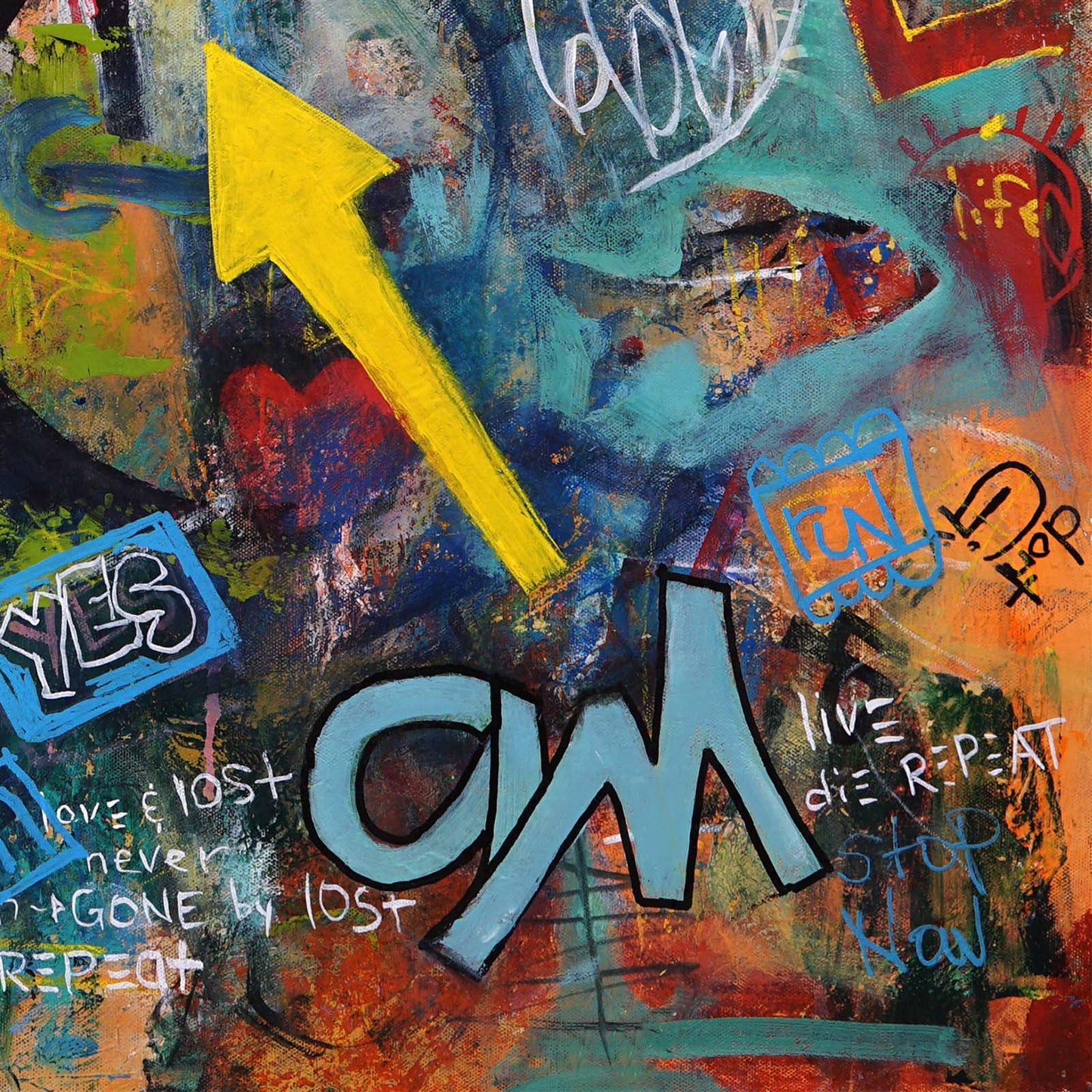 Original Canvas Painting Neo-Expressionism Modern Style Abstract