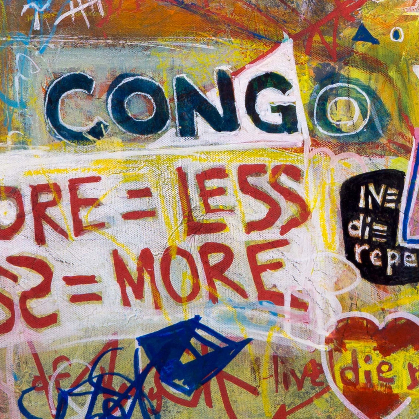 The Congo Original Canvas Painting Neo-Expressionism Modern Style Abstract