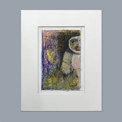 Less To See | 5×7 Mixed Media Painting