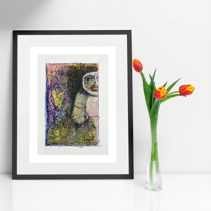 Less To See | 5×7 Mixed Media Painting