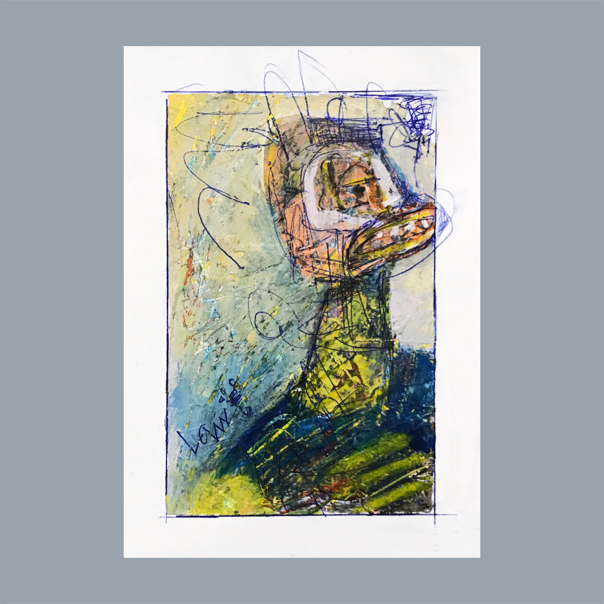 Bad Day | 5×7 Mixed Media Abstract