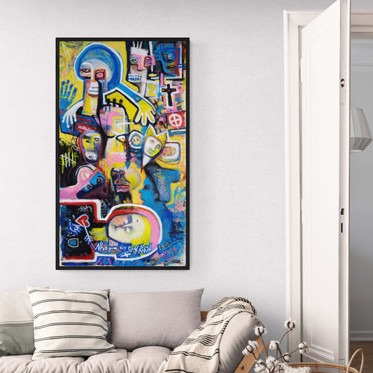 Who Killed Cock Robin Original Canvas Painting