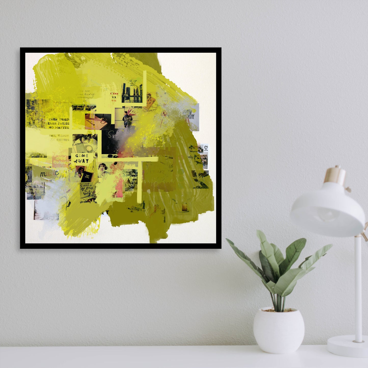 Memories A Collage Art Museum-quality Art Print Ready To Frame