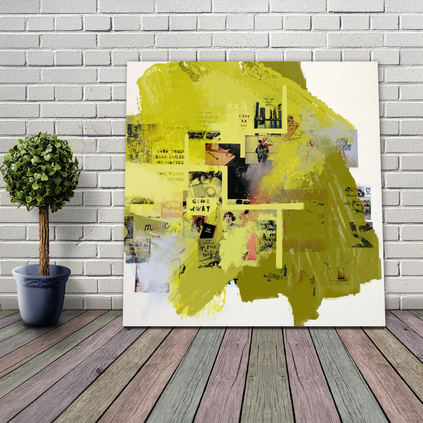 Memories A Collage Art Museum-quality Art Print Ready To Frame