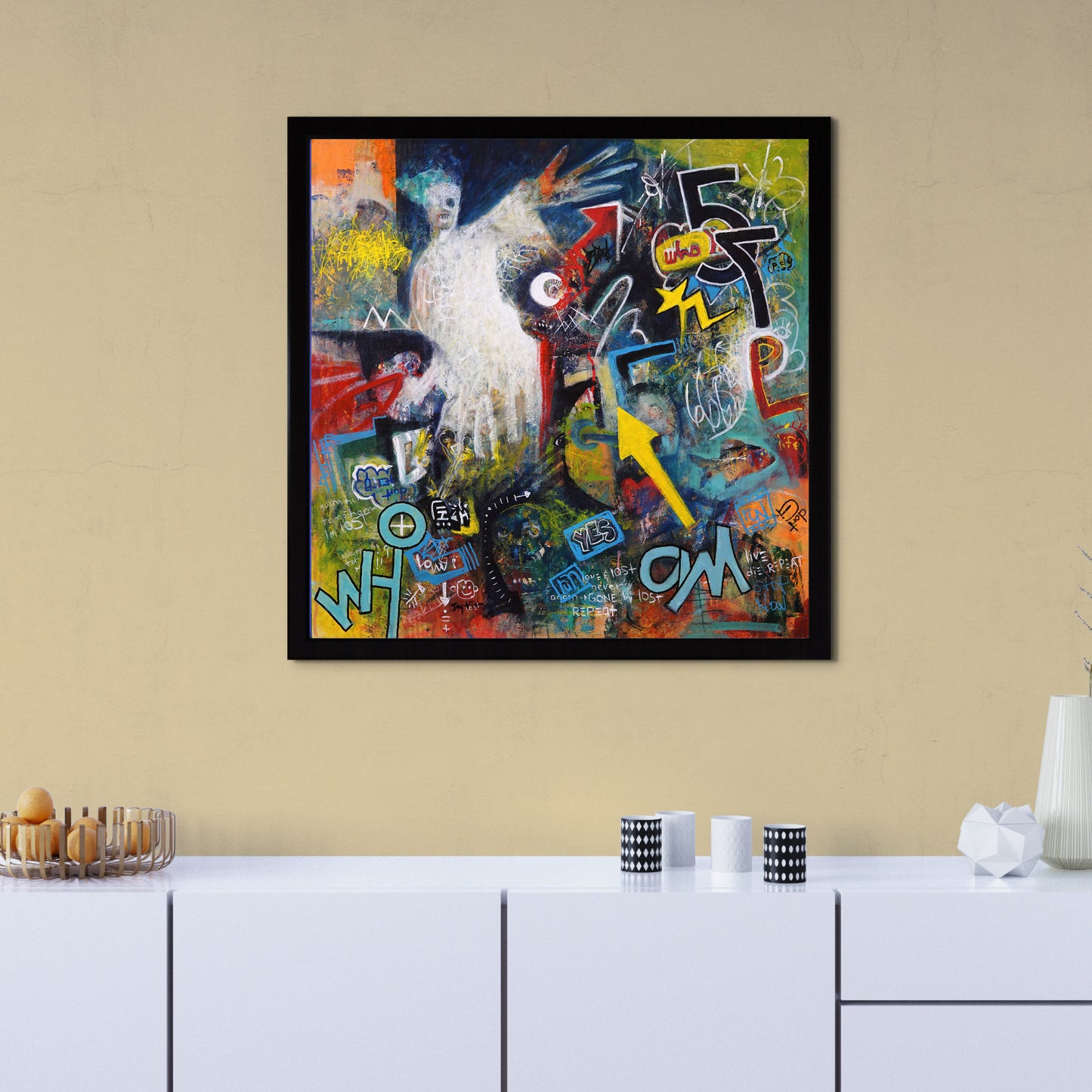Original Canvas Painting Neo-Expressionism Modern Style Abstract