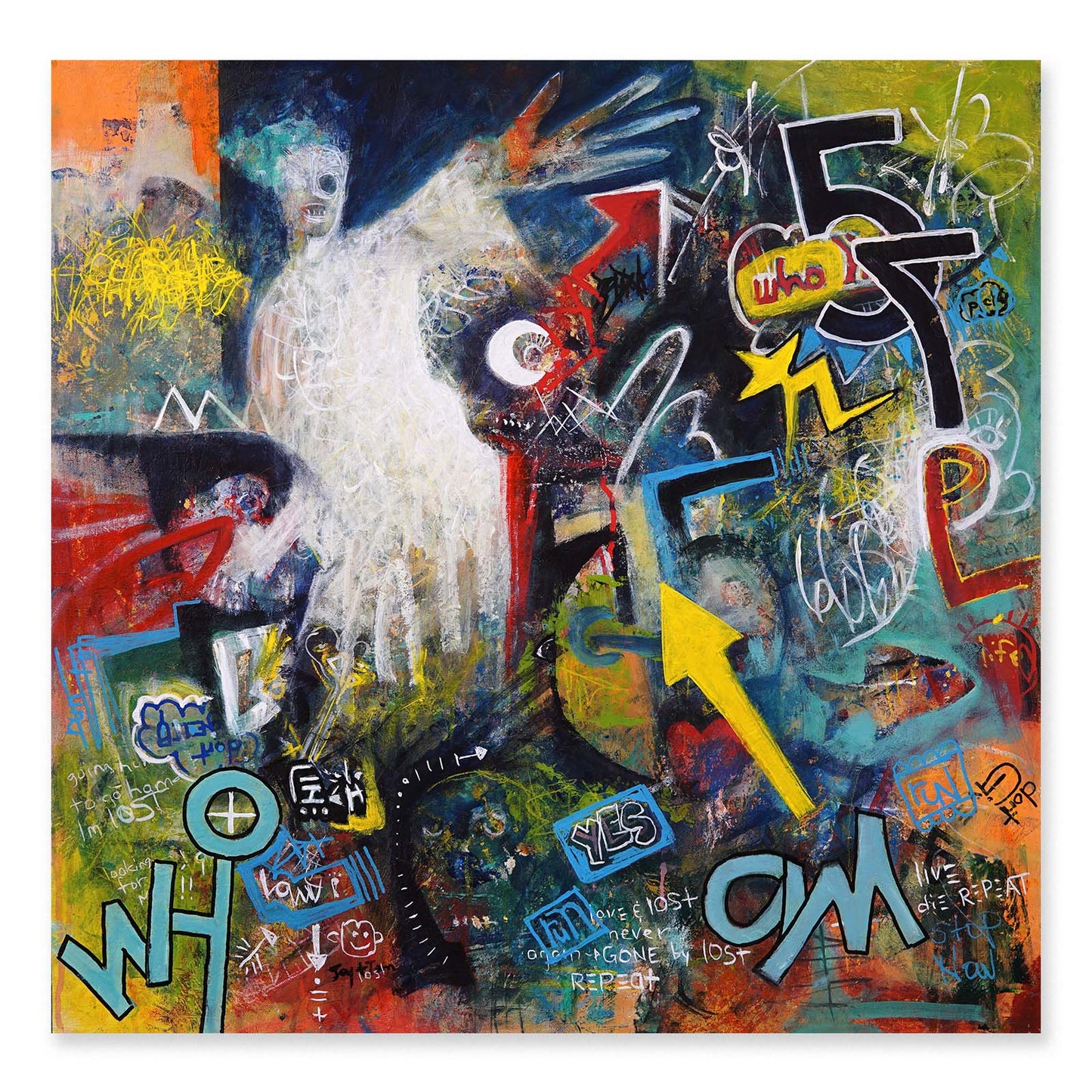 Original Canvas Painting Neo-Expressionism Modern Style Abstract